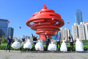 2017年10月5日青岛集体婚礼：第四十七届青岛“海之恋”集体婚礼