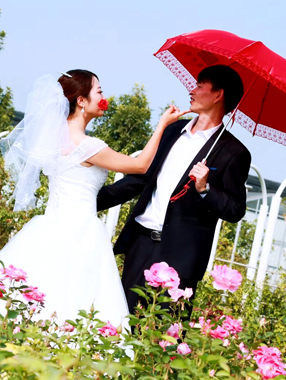 玫瑰花园-北京集体婚礼婚拍