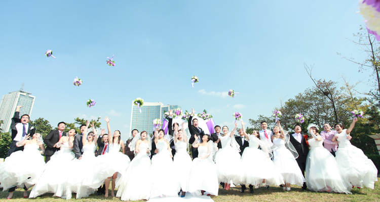 2020年4月10日青岛集体婚礼：第59届海之恋婚礼、山东婚礼、海边婚礼